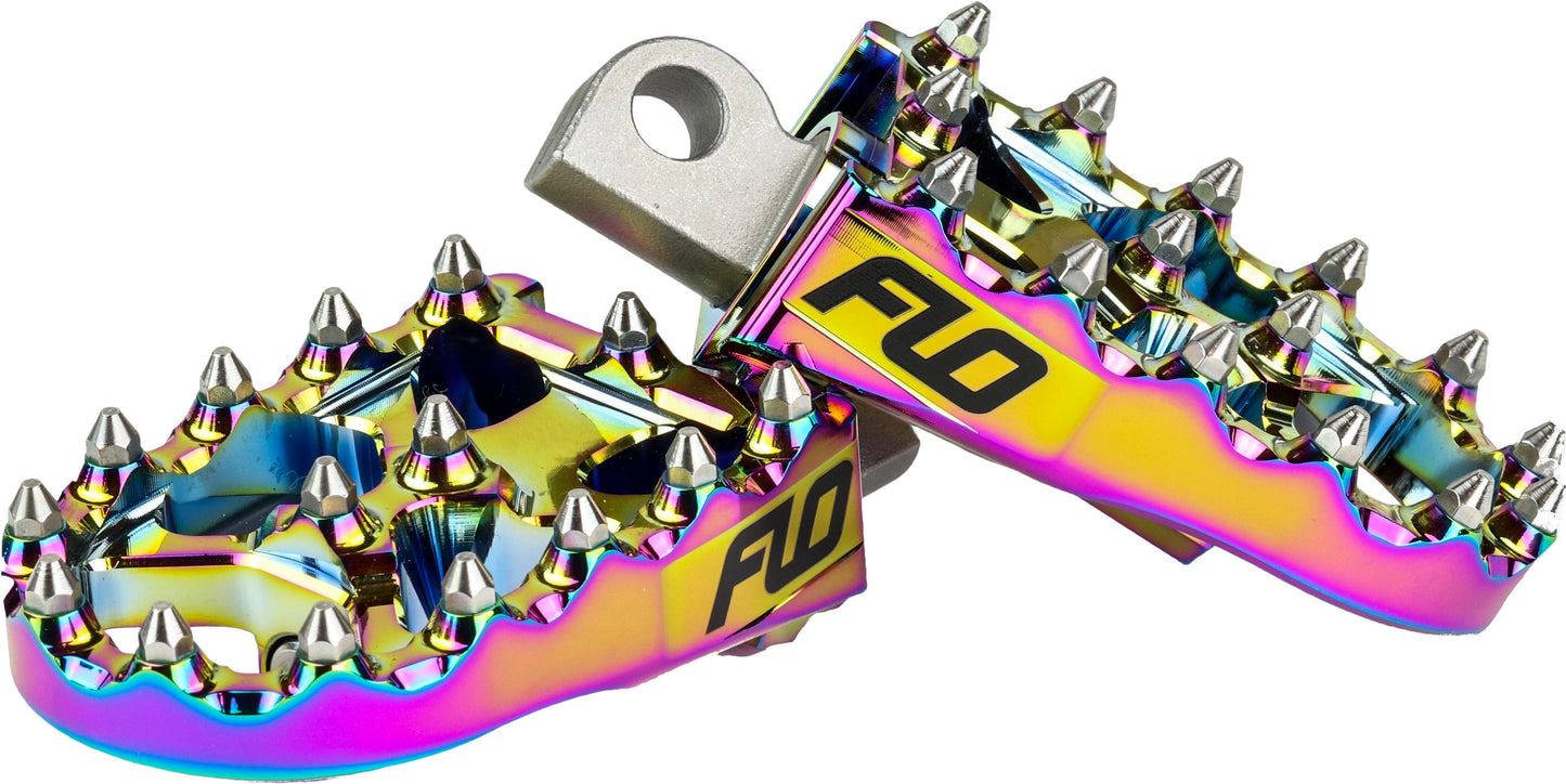 FLO MOTORSPORTS Moto Style Footpeg Set Jet Fuel 2" x 3.125" for Harley Davidson XG & XL Models