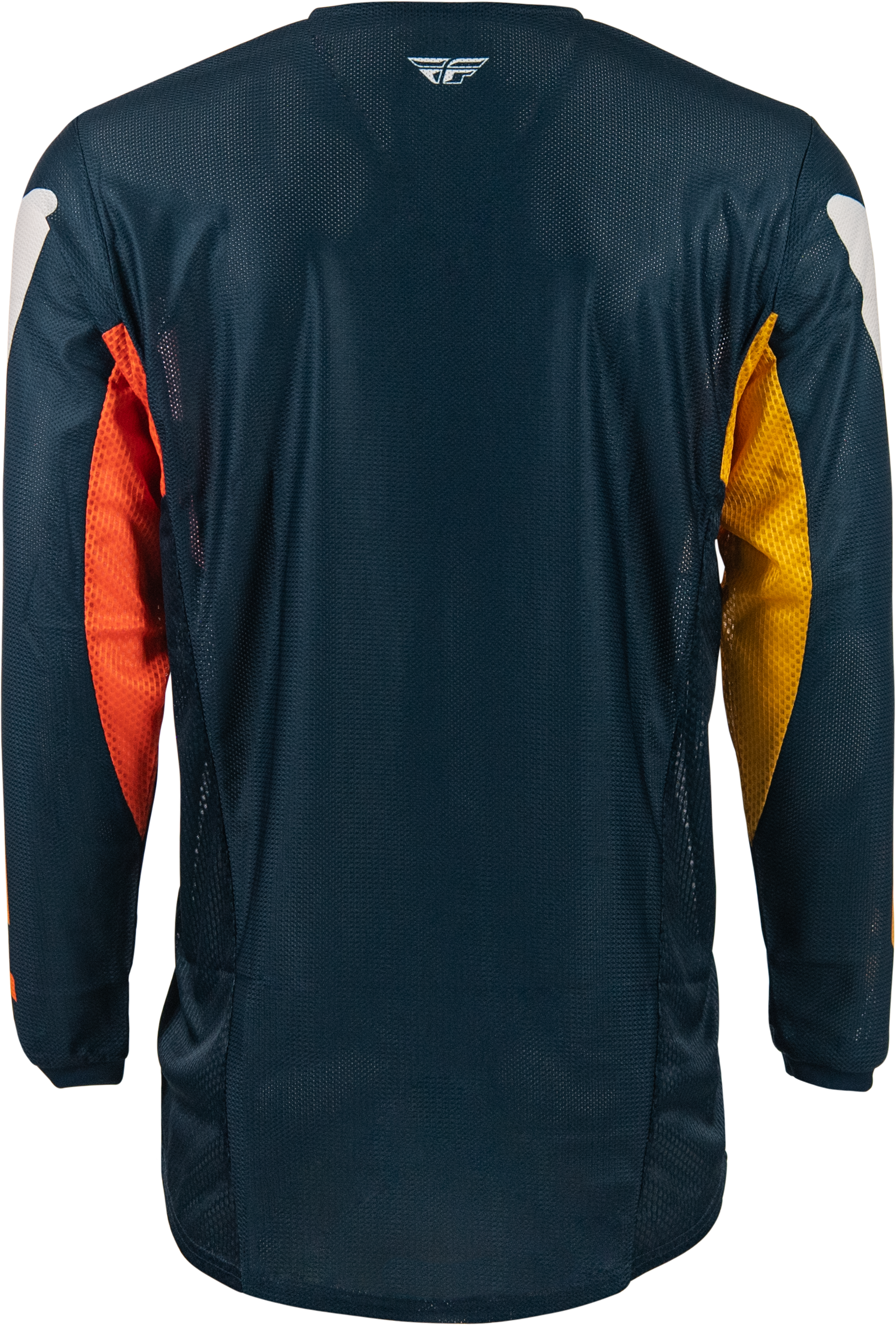 Fly Racing Kinetic Mesh Jersey Navy/Orange Sm - Breathable Motocross Gear