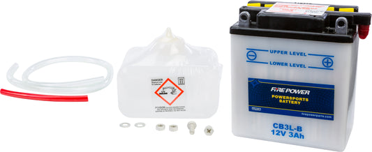 Fire Power CB3L-B 12V Heavy Duty Motorcycle Battery with Acid Pack for Yamaha XT350