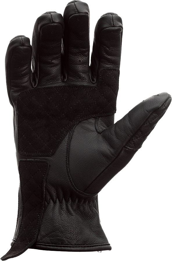 RST Matlock CE Certified Level 1 KP Black Leather Motorcycle Gloves - Size 2XL