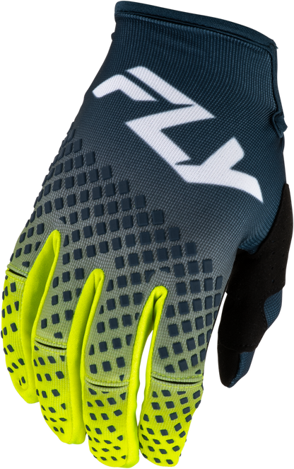 Youth Kinetic Fade Gloves Navy/Hi Vis/White Ys