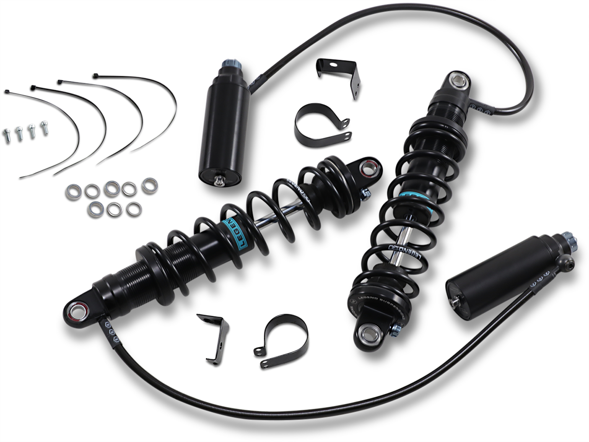 Legend Suspension Revo ARC Remote Reservoir Shocks - 14-Inch Heavy Duty - Black by Legend Suspension Part 1310-1885