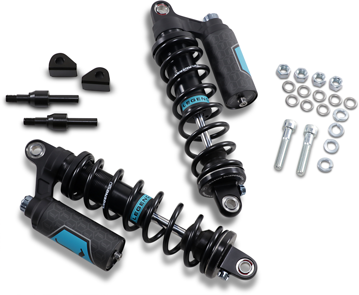 Legend Suspension Revo ARC Piggyback Shocks for FXR 1984-2000, 13-Inch Heavy Duty Black Part 1310-1899