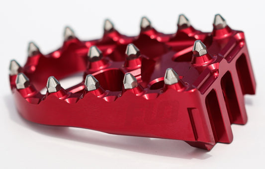 FLO Motorsports Touring Brake Pedal Tip Red for Harley Davidson Models