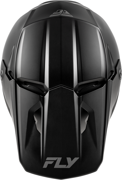 Fly Racing Youth Kinetic Solid Matte Black Helmet YM