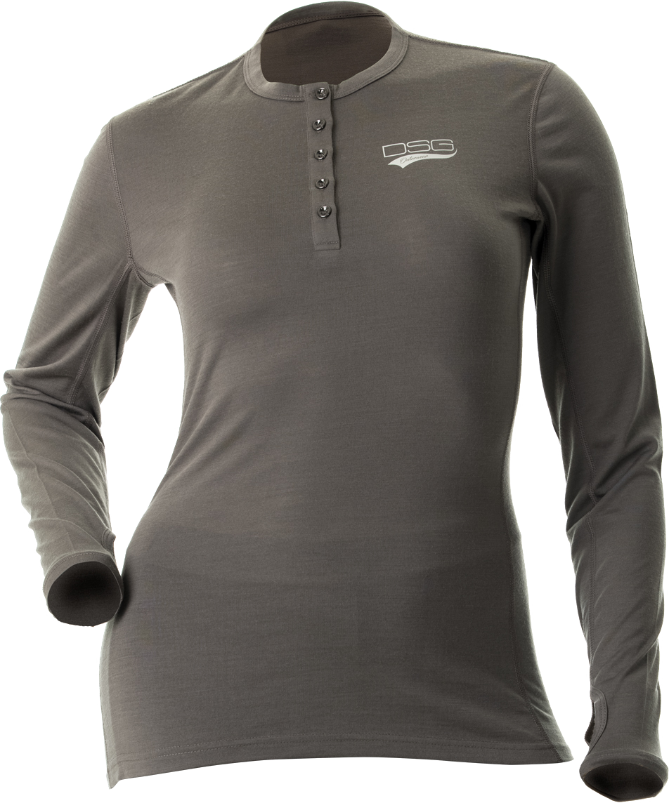 Merino Wool Base Layer Shirt Grey