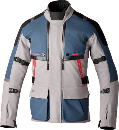 RST Ps Vulcan CE Jacket in Silver and Blue Textile XL - Part #103582SIL-46