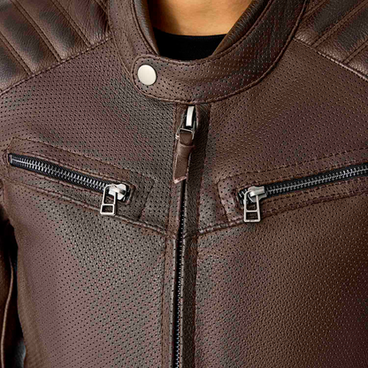 RST Women's Roadster Air D3o Leather Jacket - Brown, Size XS