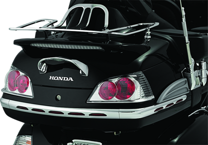 Kuryakyn LED Lighted Trunk Lid Handle for Honda GL1800 Gold Wing (2001-2005) - Chrome with Clear Lens and Red LEDs