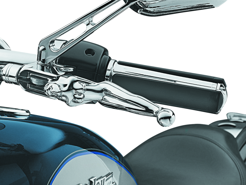 Kuryakyn Silhouette Levers 96-Up Cable Chrome for Harley Davidson Models