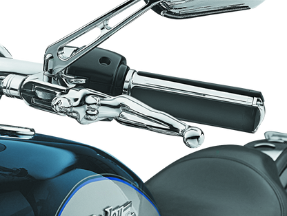 Kuryakyn Silhouette Levers 96-Up Cable Chrome for Harley Davidson Models
