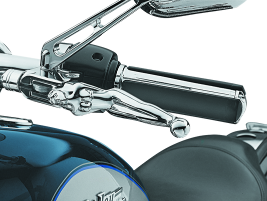 Kuryakyn Silhouette Levers 96-Up Cable Chrome for Harley Davidson Models