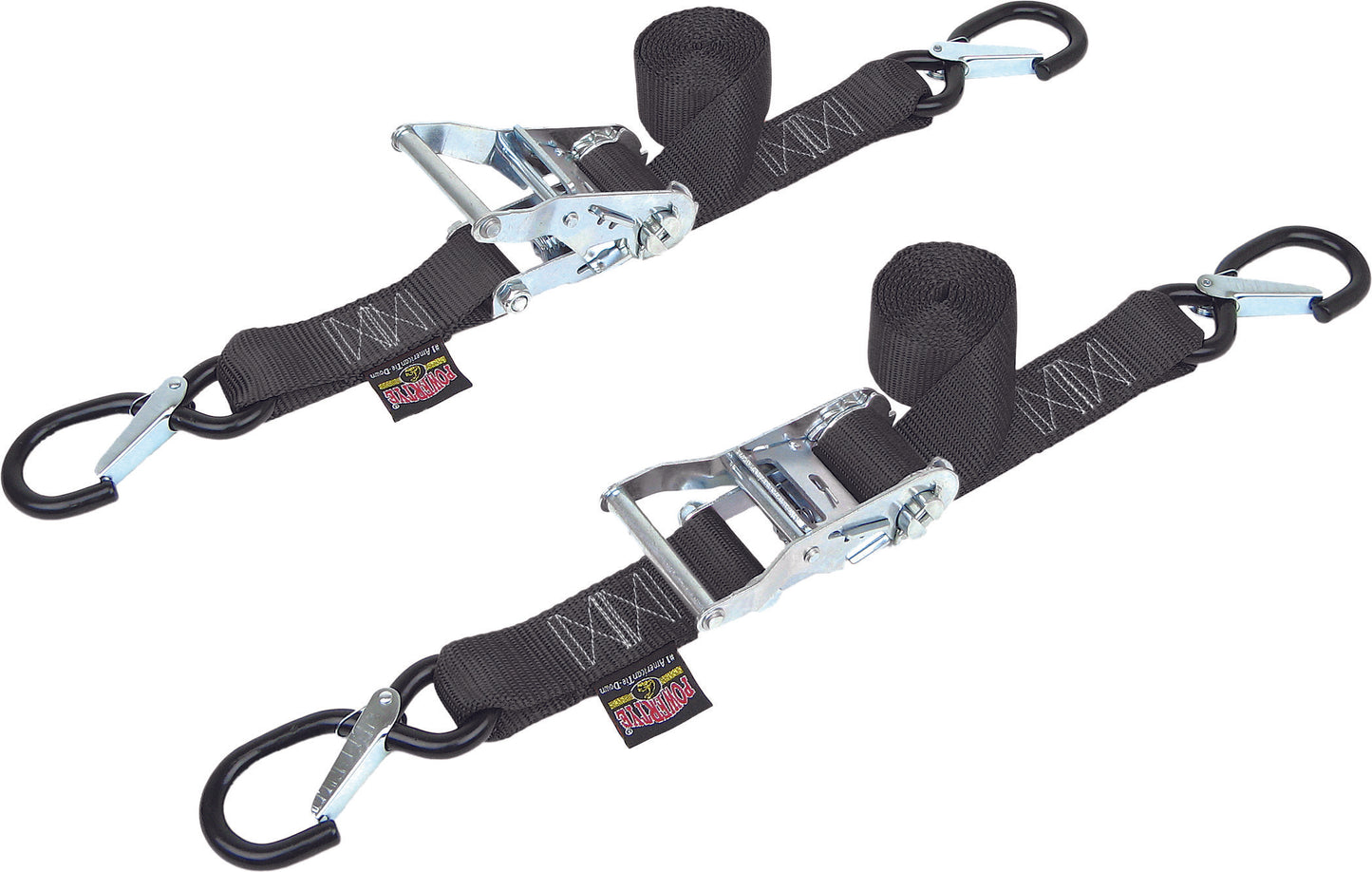 1 1/2" Fat Ratchet Straps w/Secure Hooks
