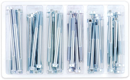 BOLT M6 8mm Hex Flange Bolt Assortment Kit - 60 Pieces