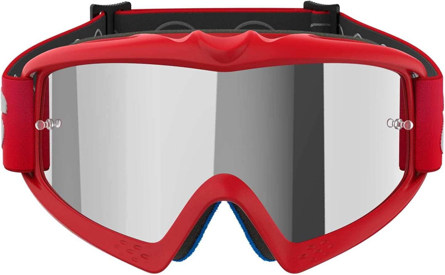 Alpinestars Vision Youth Goggles Blaze Red w Silver Mirror Lens