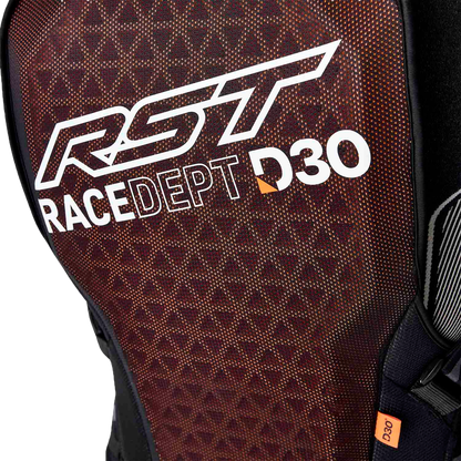RST Race Department D30 Harness Back Large - Adjustable TPR Braces and Memory Foam Coccyx Protection