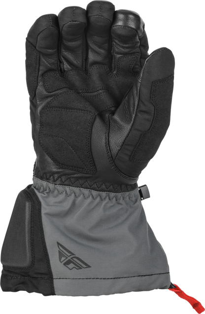 Fly Racing Aurora Gloves Black/Grey Small – Insulated Waterproof Motorcycle Gloves with Touch Screen Compatibility
