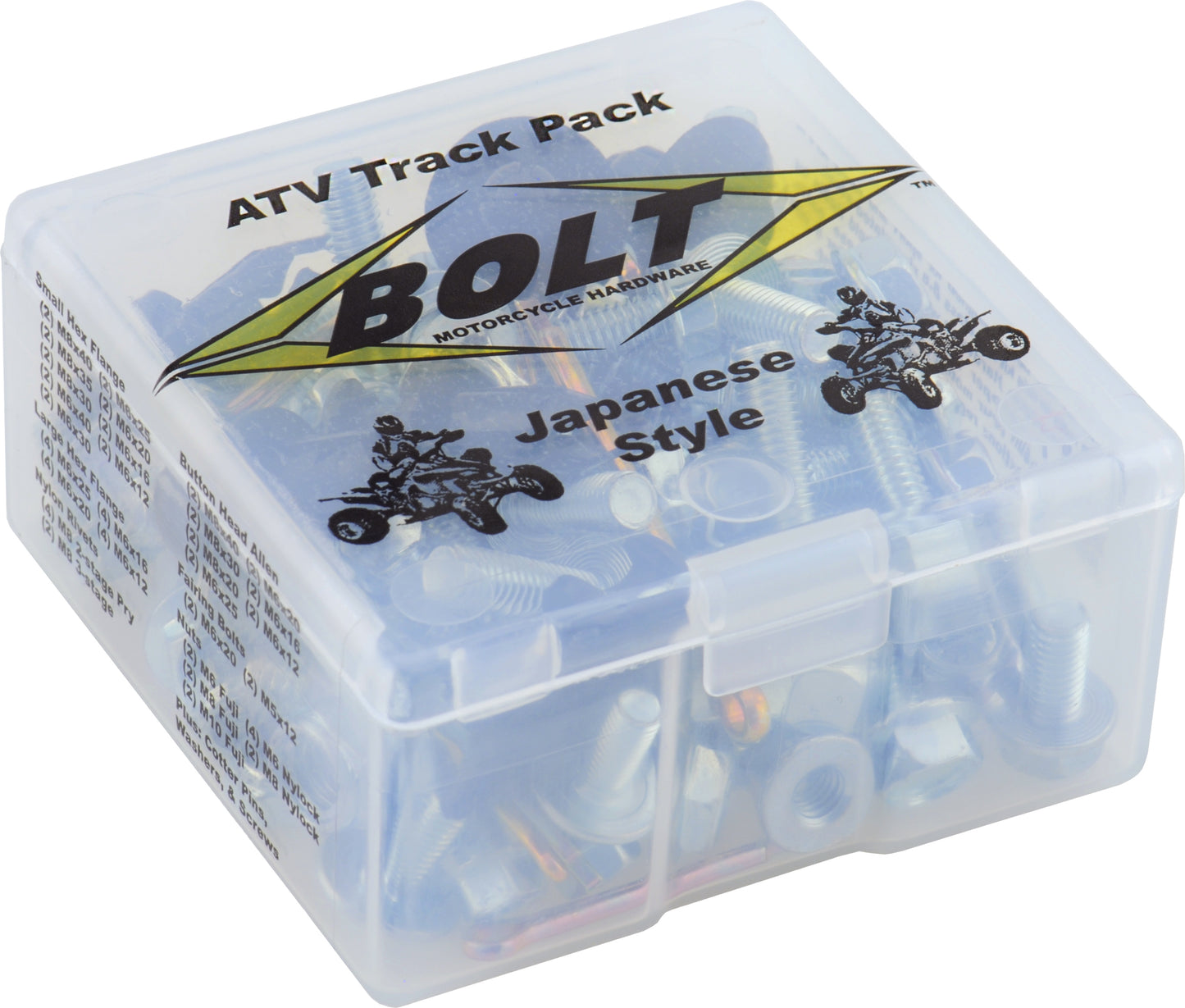 BOLT 98ATVTP ATV Track Pack Kit - Factory Style Fastener Set with Bolts, Nuts, Screws, and Washers