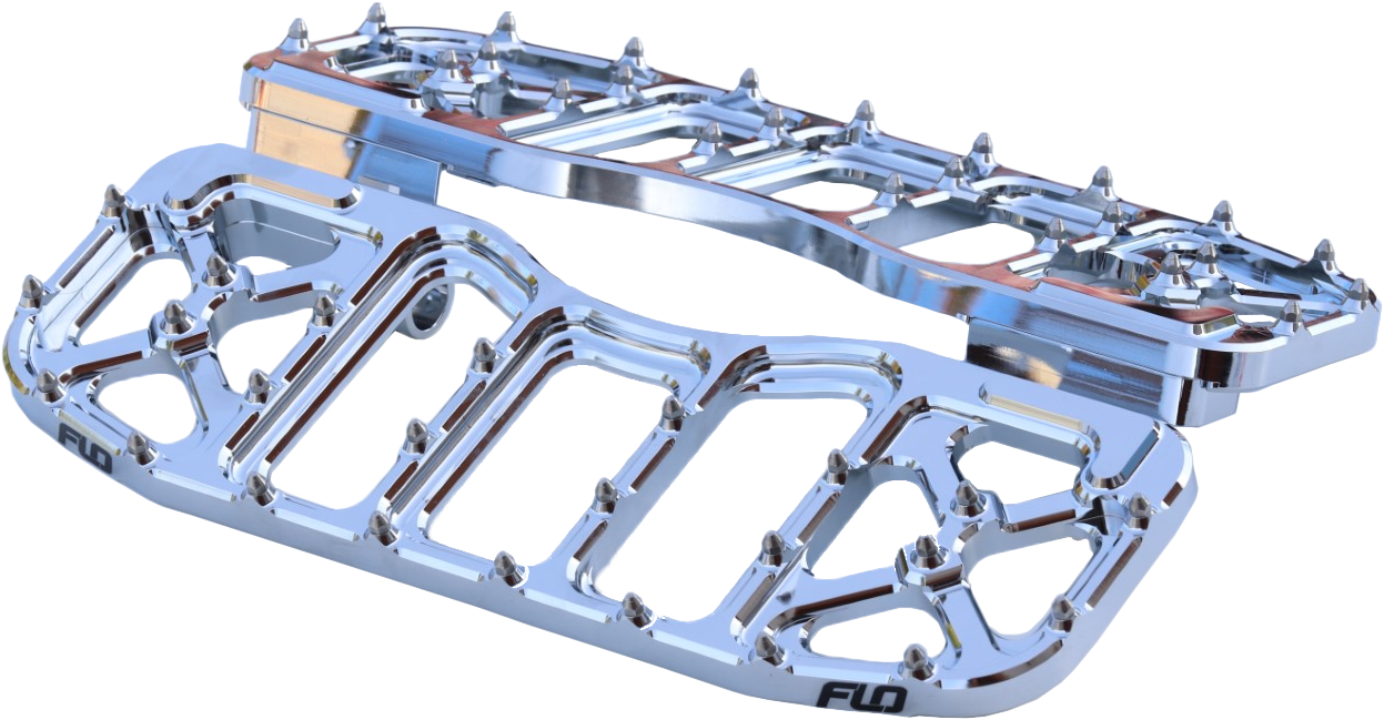 FLO MOTORSPORTS V5 Chrome Floorboards for Harley Davidson Touring Models