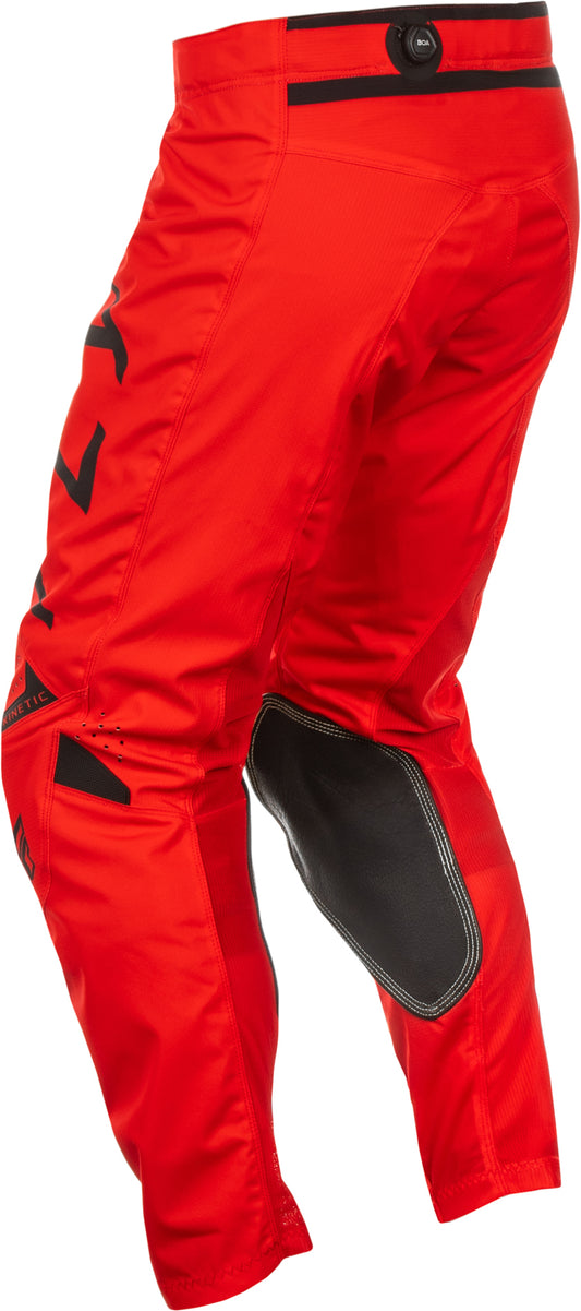 Fly Racing Kinetic Center Pants CA/NY Red/Black Size 28 – Durable Ventilated Motorcycle Riding Pants