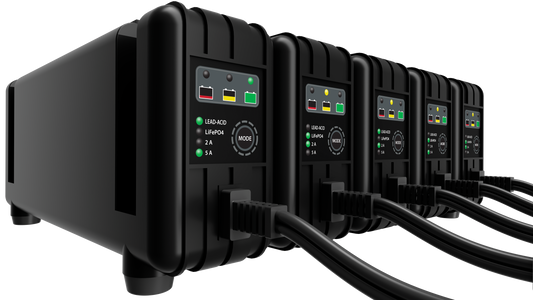 FIRE POWER 5 Bank Battery Charger 12V 2A/5A – Fully Automatic Lead-Acid and Lithium Battery Maintainer