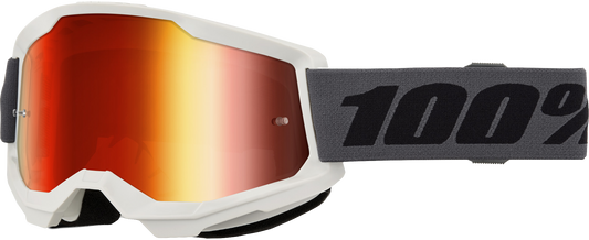 100-Percent Strata 2 Goggle Grey Red Mirror Lens - Part 50028-10026