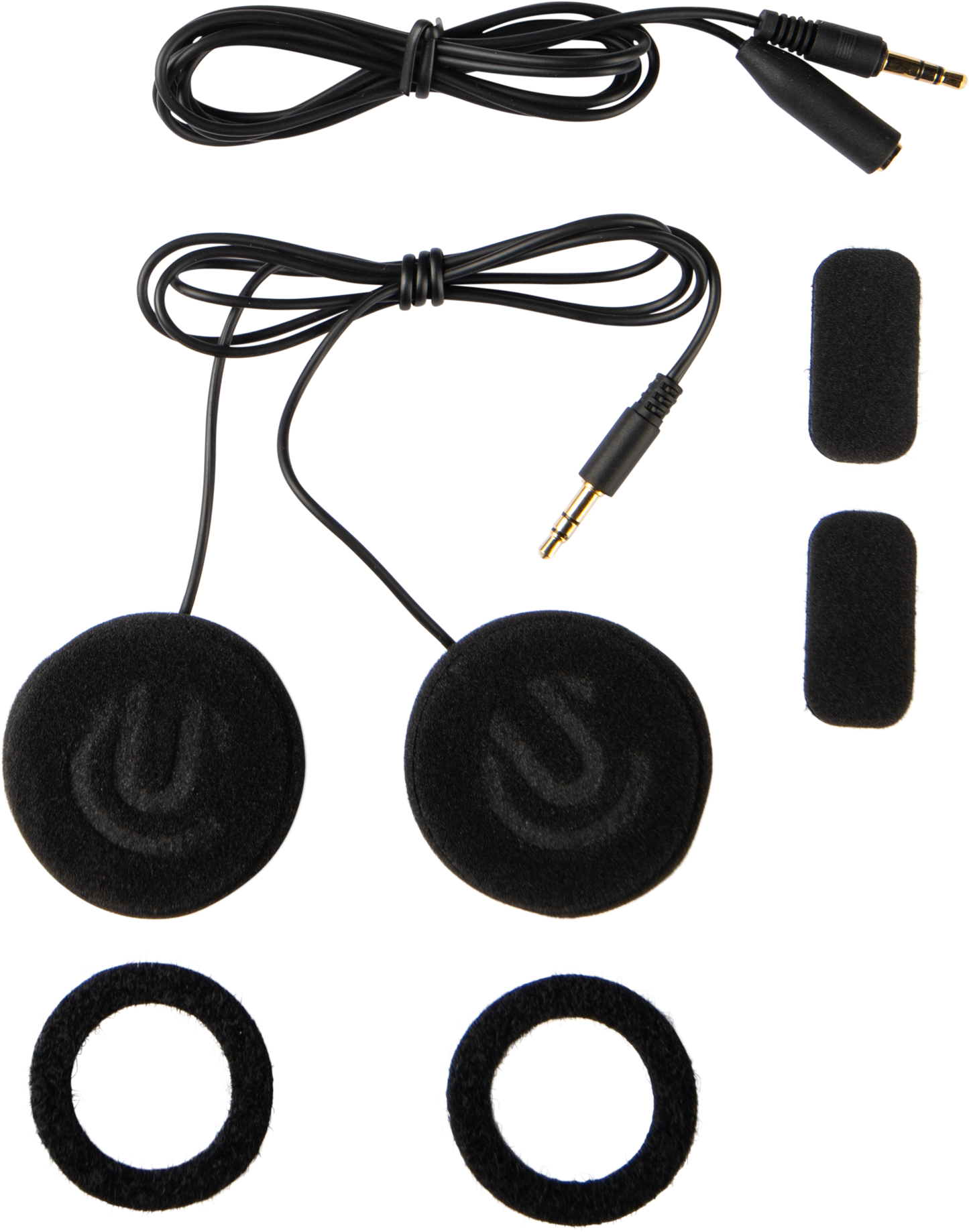 UCLEAR HDX Helmet Speakers with 47mm Drivers and 3.5mm Jack
