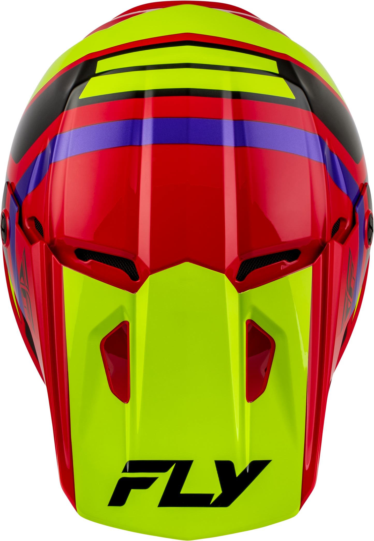 Youth Kinetic Scrap Helmet Red/Hi Vis/Purple/Black Yl