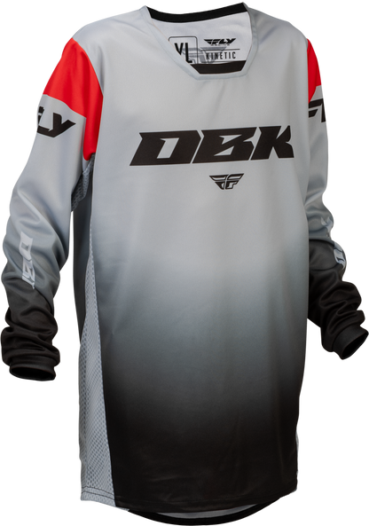 FLY RACING YOUTH KINETIC DBK JERSEY GREY/BLACK/RED YS'YS
