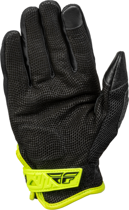 Fly Racing Coolpro Force Gloves Black/Hi Vis Large - Part 476-4128L