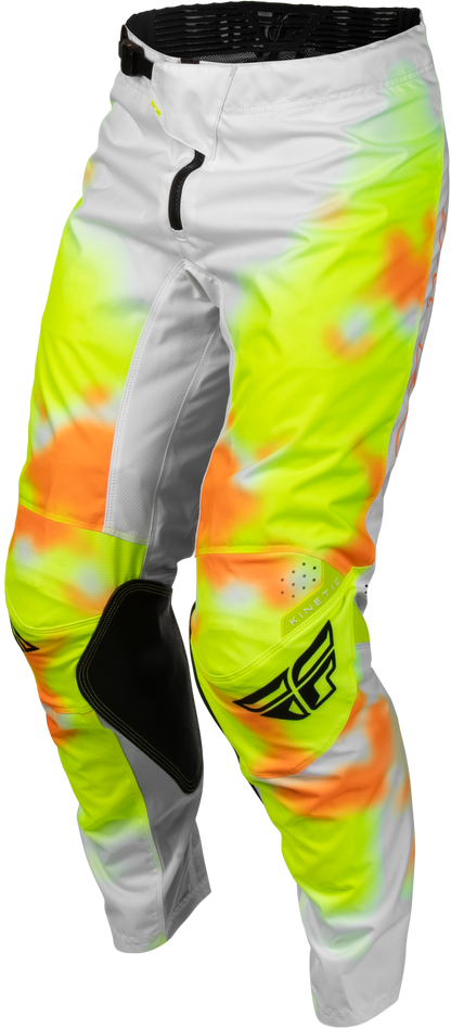 Kinetic Blur Pants White/Hi Vis/Orange Sz 28