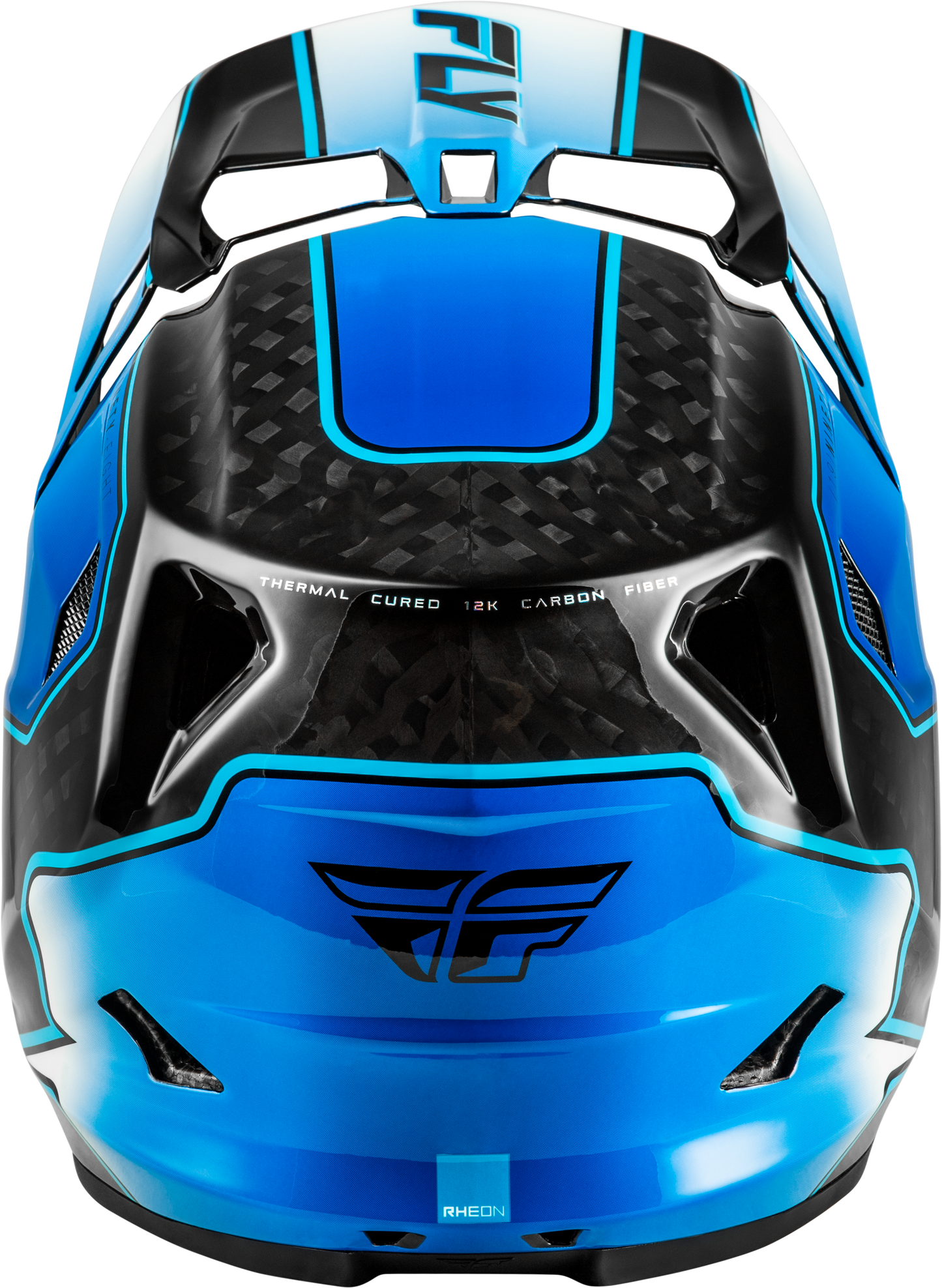 Fly Racing Werx R Flow Carbon Helmet Black Carbon/Blue/White Large