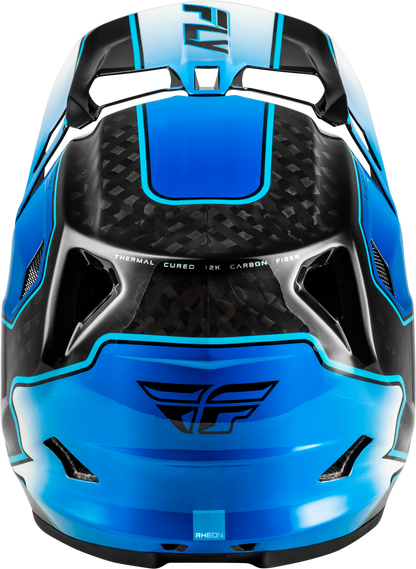 Fly Racing Werx R Flow Carbon Helmet Black Carbon/Blue/White Large