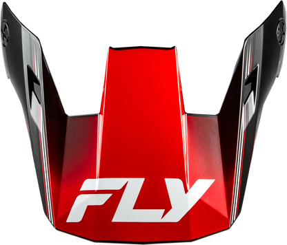Fly Racing Rayce Repeat Helmet Visor Black and Red for Sizes XS and Large
