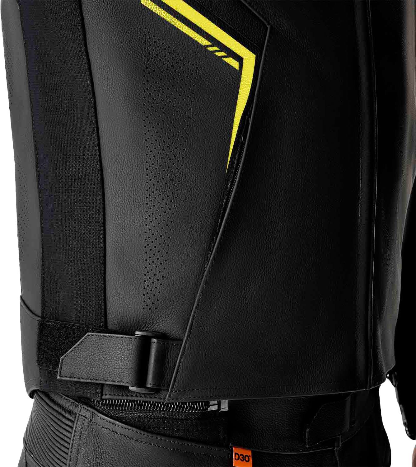 RST S1 D3o Leather Jacket Black/Grey/Fluorescent Yellow Small - Durable Motorcycle Gear