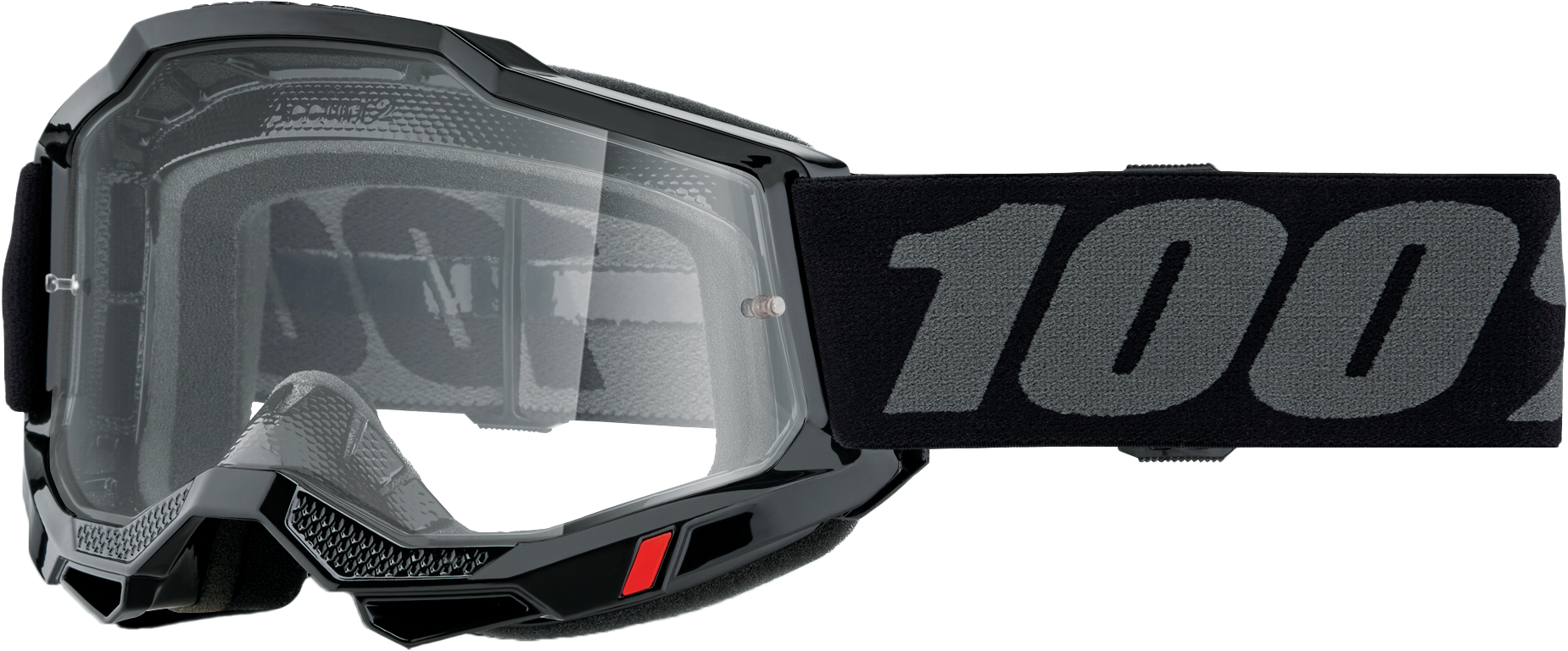 100-Percent Accuri 2 Goggle Black Clear Lens – Premium Performance Ski and Snowboard Goggles