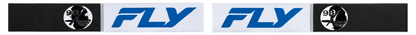 Fly Racing Zone Pro Goggle White/Blue with Dark Blue Mirror/Smoke Lens