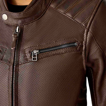 RST Women's Roadster Air D3o Leather Jacket - Brown, Size XS
