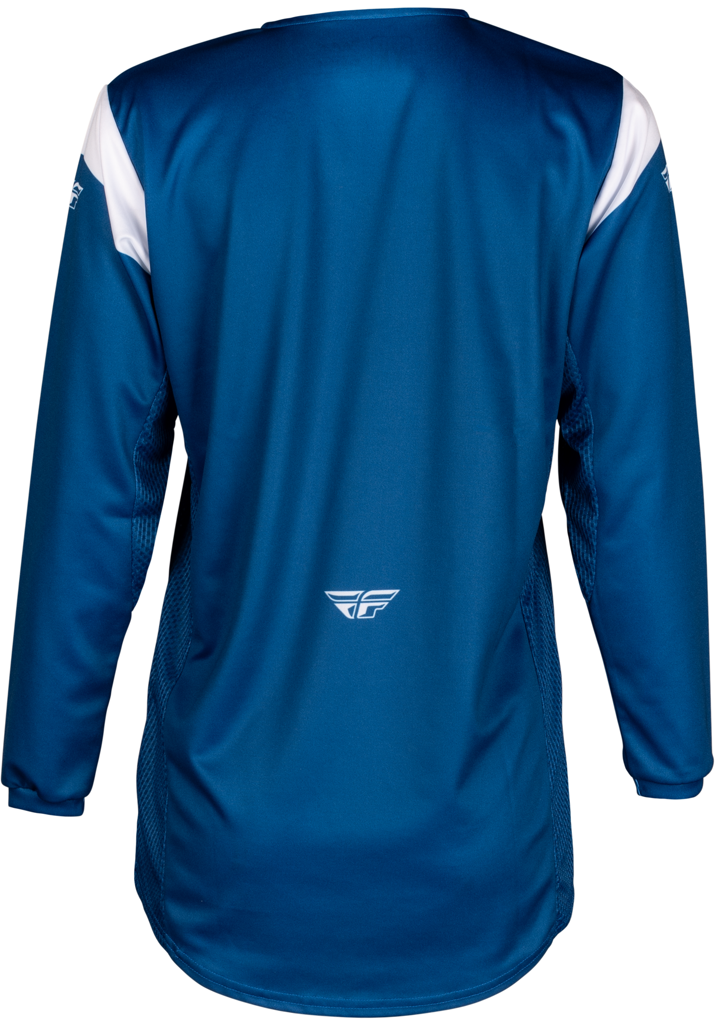 Fly Racing Youth Kinetic Stoke Jersey Navy/White YXL - Performance Motocross Jersey for Kids