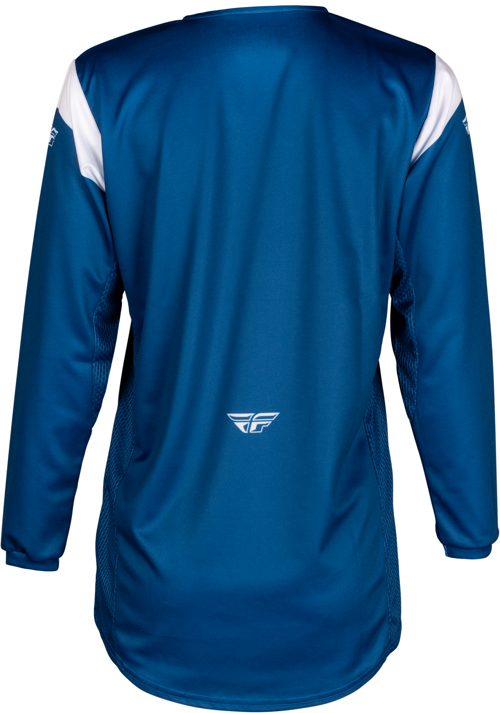 Fly Racing Youth Kinetic Stoke Jersey Navy/White YXL - Performance Motocross Jersey for Kids