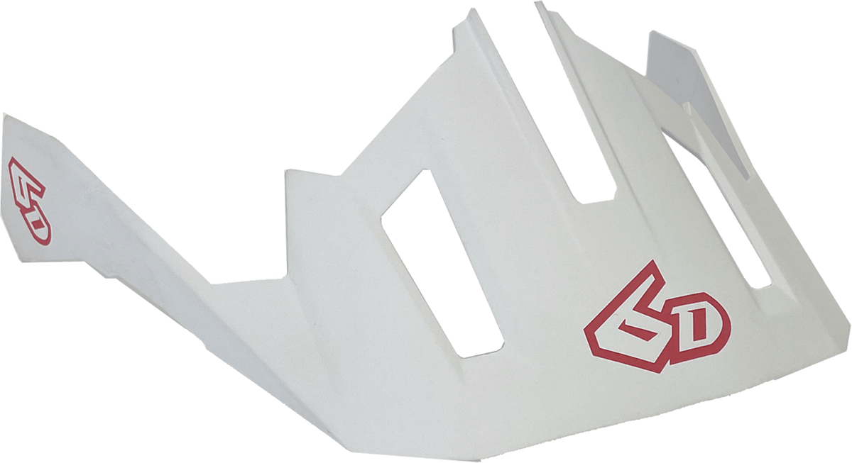 6D Helmets ATB-2T Visor - Ascent White - Medium to 2XL, Part 77-0125 - Kelly Motorsports