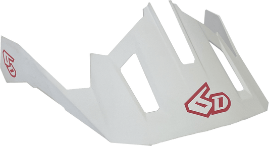 6D Helmets ATB-2T Visor - Ascent White - Medium to 2XL, Part 77-0125 - Kelly Motorsports