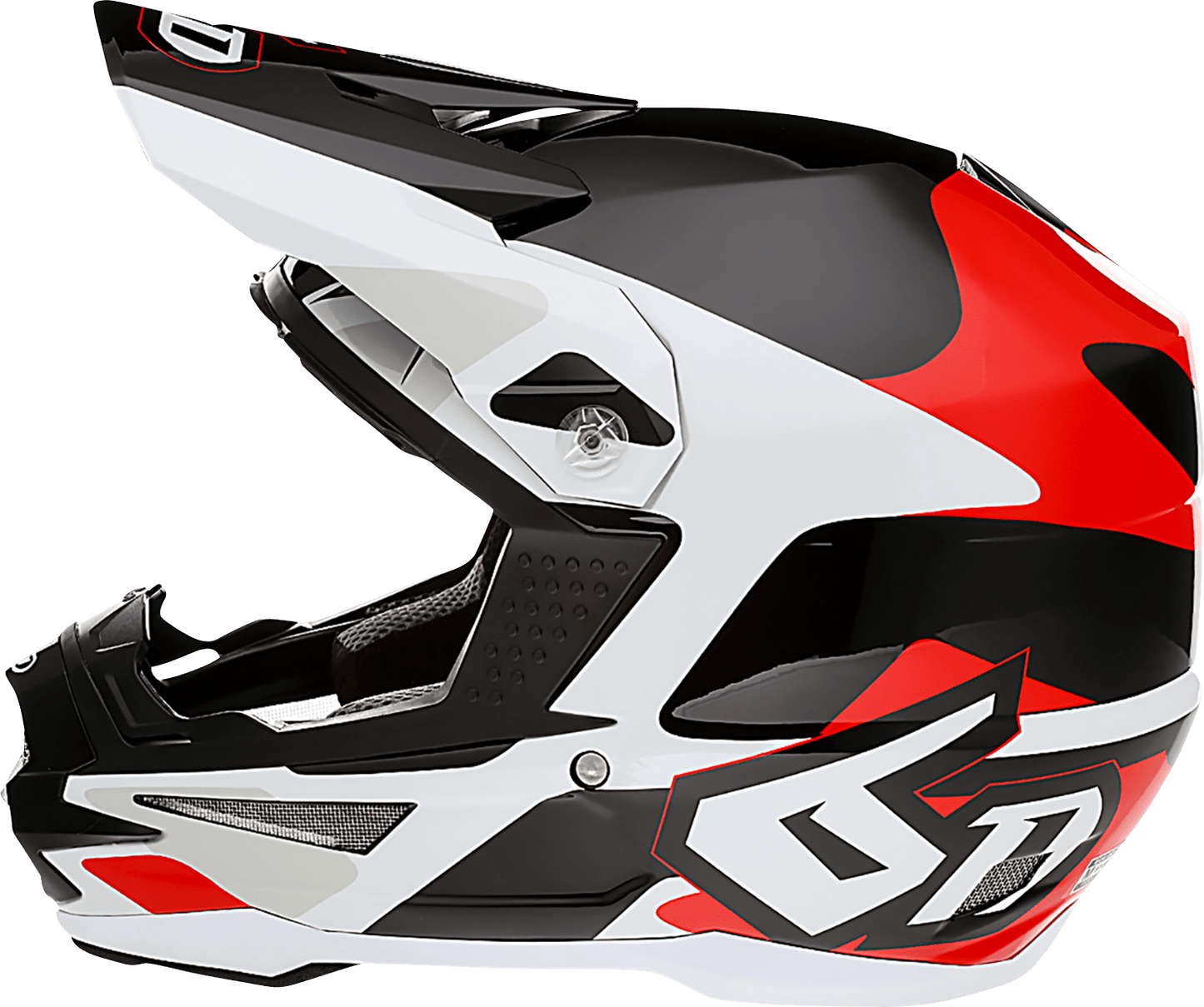 6D Helmets ATR-1 Apex Helmet - Red, Small - Advanced Aerospace Carbon Fiber Shell and Omni-Directional Suspension Technology - Kelly Motorsports