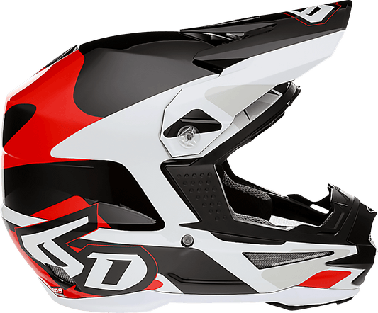 6D Helmets ATR-1 Apex Helmet - Red, Small - Advanced Aerospace Carbon Fiber Shell and Omni-Directional Suspension Technology - Kelly Motorsports