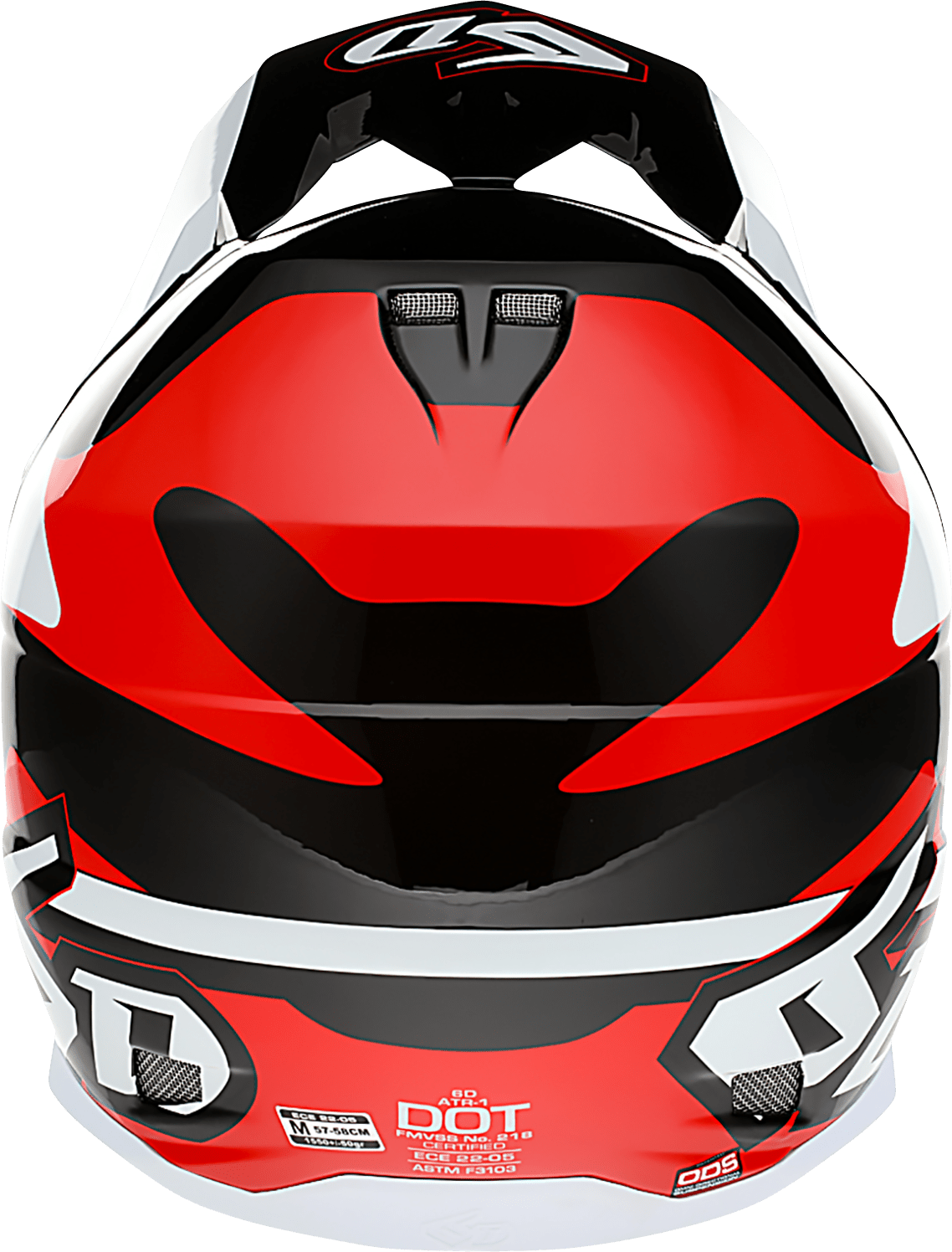 6D HELMETS | ATR-1 Apex Off-Road Motorcycle Helmet | Red | X-Small - Kelly Motorsports