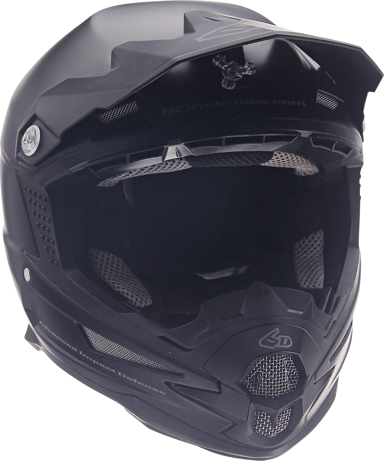 6D Helmets ATR-1 Matte Black Helmet - XS (Part No. 10-3704) - Kelly Motorsports
