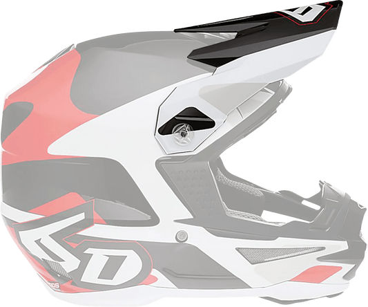6D Helmets ATR-1 Visor - Apex Red (Part 72-3730) - Kelly Motorsports