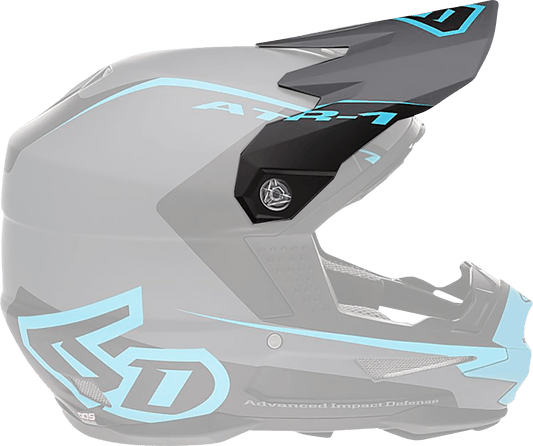 6D Helmets ATR-1 Visor - Stealth Cyan (Part Number 72-3731) - Kelly Motorsports