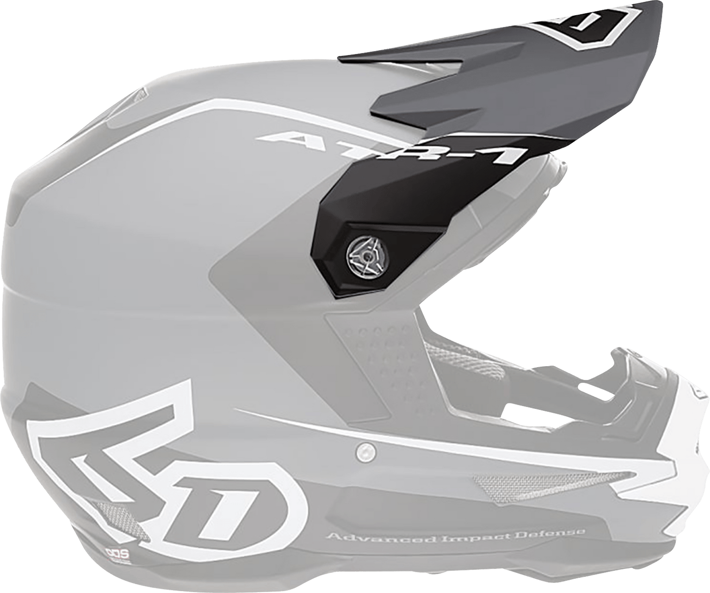 6D Helmets ATR-1 Visor - Stealth White (Part 72-3732) - Kelly Motorsports