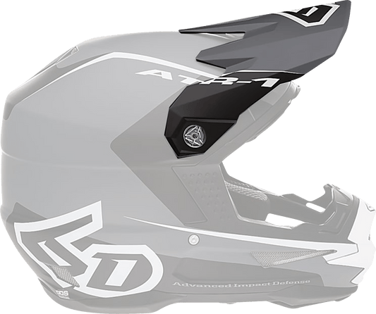6D Helmets ATR-1 Visor - Stealth White (Part 72-3732) - Kelly Motorsports